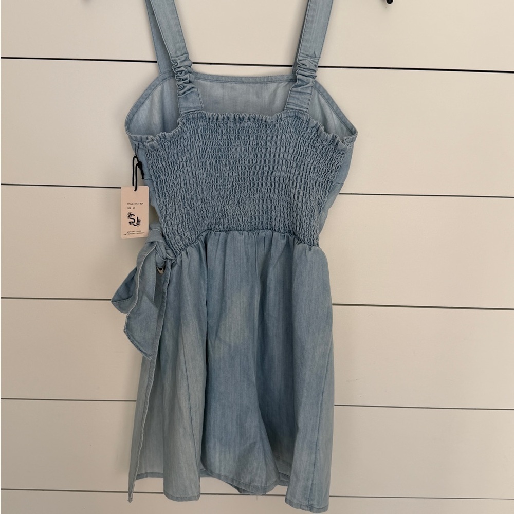 Sincerely Jules Light Blue Denim Skort/Dress MEDIUM - Picture 2 of 6